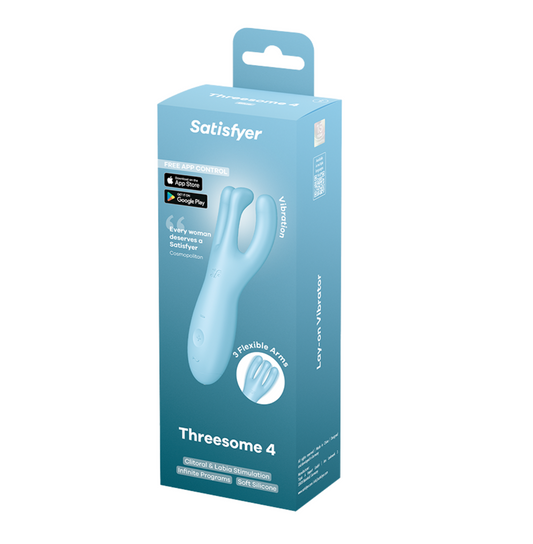 Satisfyer Threesome 4 Layon Vibrator Blue (App)