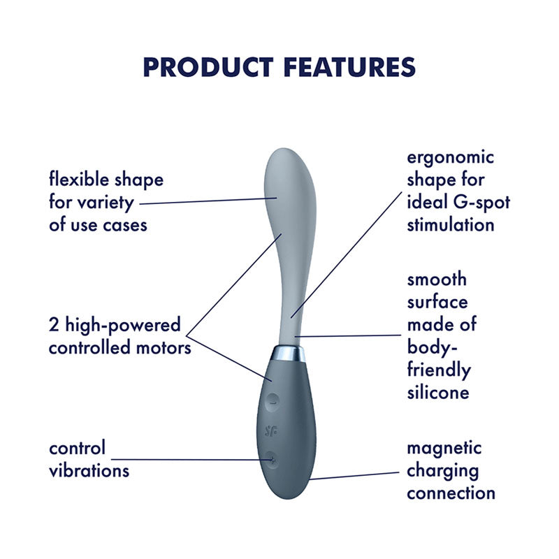 Satisfyer G-Spot Flex 3 Multi Vibrator Grey