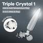 Satisfyer Triple Crystal 1 - Transparent Clear Glass 3-in-1 Dildo & Butt Plug