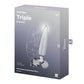 Satisfyer Triple Crystal 1 - Transparent Clear Glass 3-in-1 Dildo & Butt Plug