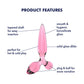 Satisfyer Triple Crystal 2 - Pink Glass 3-in-1 Dildo & Butt Plug