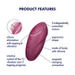 Satisfyer Tap & Climax 1 Red USB Rechargeable Pulsing Tapping Stimulator Vibrator