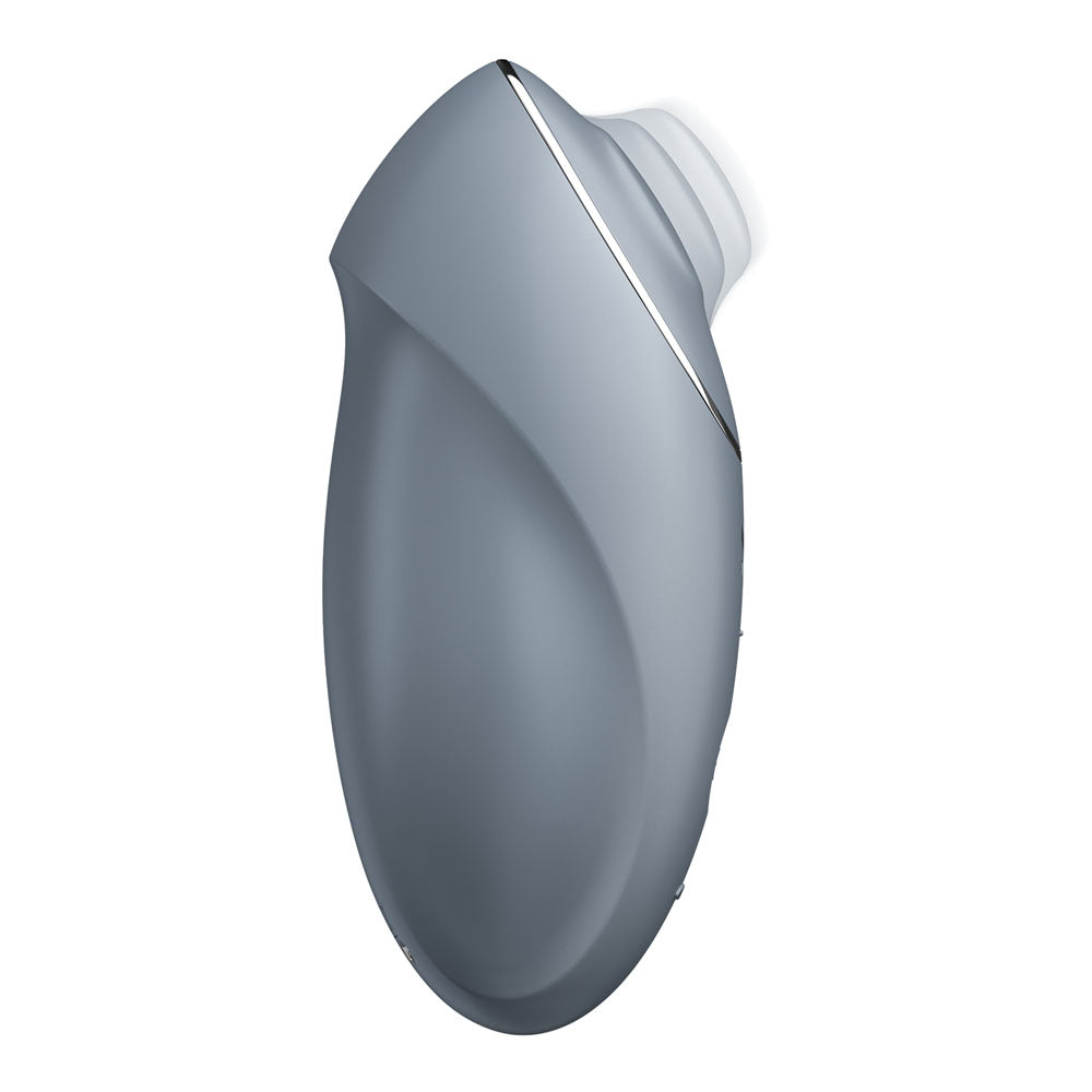 Satisfyer Tap & Climax 1 Blue Grey USB Rechargeable Pulsing Tapping Stimulator Vibrator