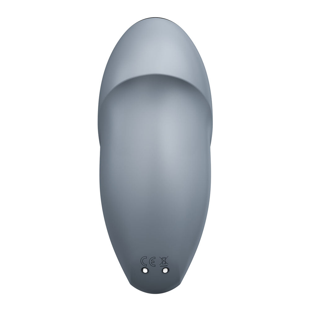 Satisfyer Tap & Climax 1 Blue Grey USB Rechargeable Pulsing Tapping Stimulator Vibrator