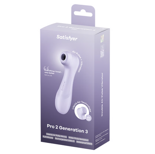 Satisfyer Pro 2 Generation 3 Air Pulse Vibrator - Lilac