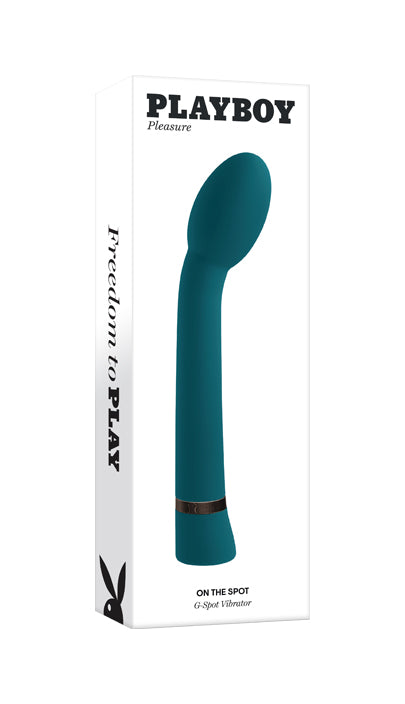 Playboy Pleasure ON THE SPOT Blue 21.6cm USB Rechargeable G-Spot Vibrator