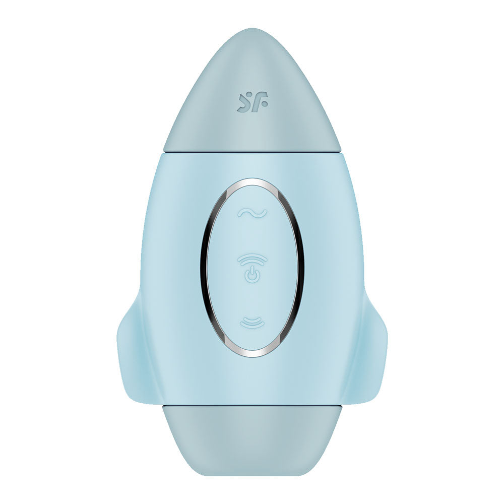 Satisfyer Mission Control - Blue USB Rechargeable Vibrating Air Pulse Stimulator