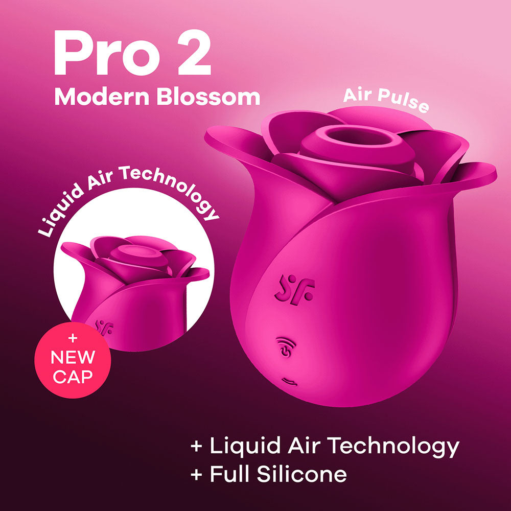 Satisfyer Pro 2 Modern Blossom - Air Pulse Rose Stimulator Pink