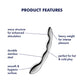 Satisfyer Cosmic Crest 2 - Chrome Steel 20.5cm Dildo