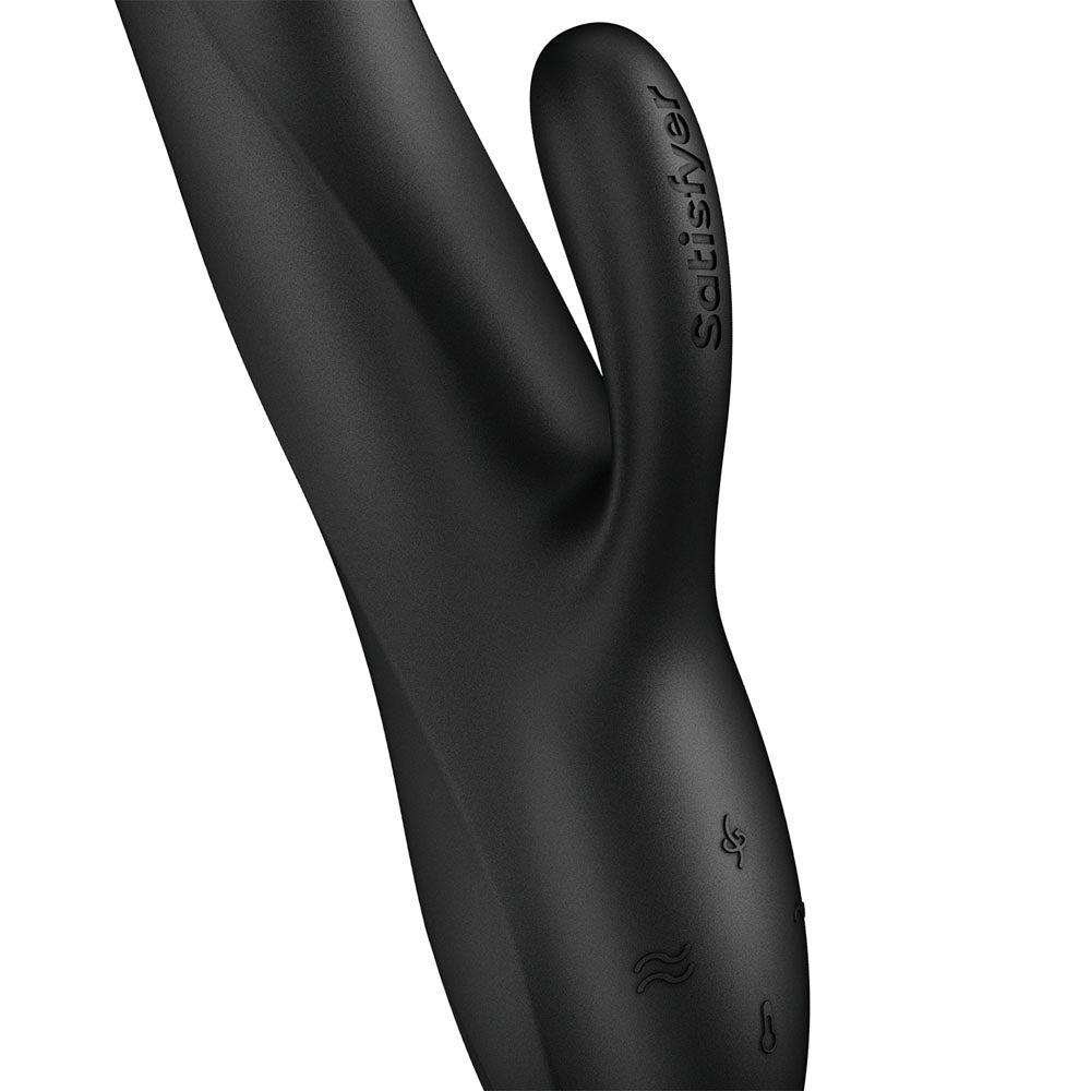 Satisfyer Heat Flex 3 - Warming and Rotating Rabbit Vibrator - Black