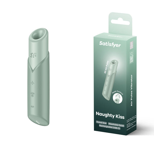 Satisfyer Naughty Kiss - Mini Travel 3D Air Pulse Vibrator