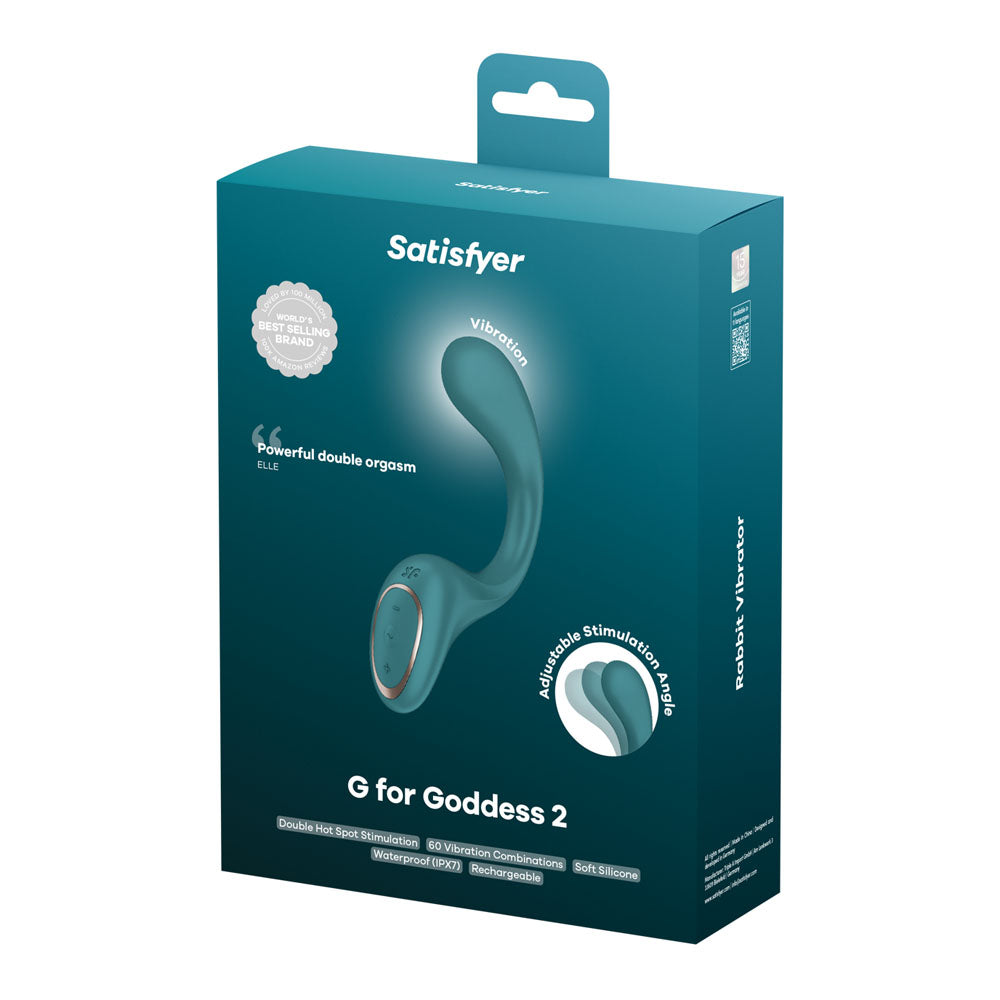 Satisfyer G For Goddess 2 - G-Spot Clitoral Rabbit Vibrator Bottle Green