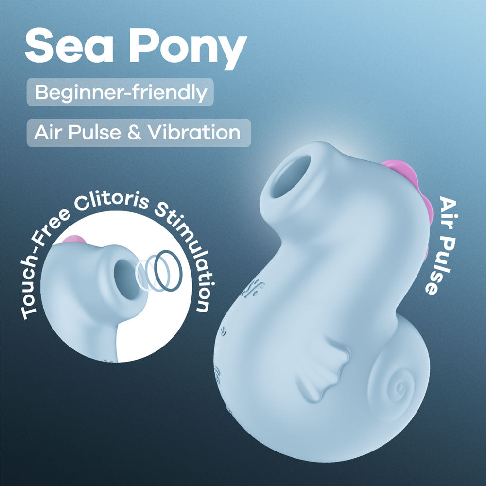 Satisfyer Sea Pony - Air Pulse Stimulator Baby Blue