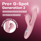 Satisfyer Pro+ G-Spot Gen 2 - Rabbit Vibrator with Air Pulse Clitoral Stimulator Pink