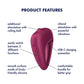 Satisfyer Delighterrr - Vibrating Rolling Ball Lay-on Vibrator - Berry