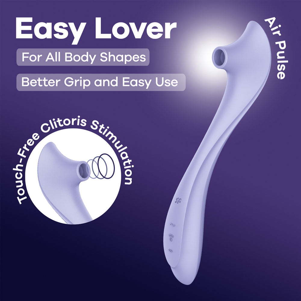 Satisfyer Easy Lover - Purple Air Pulse Clitoral Stimulator Vibrator