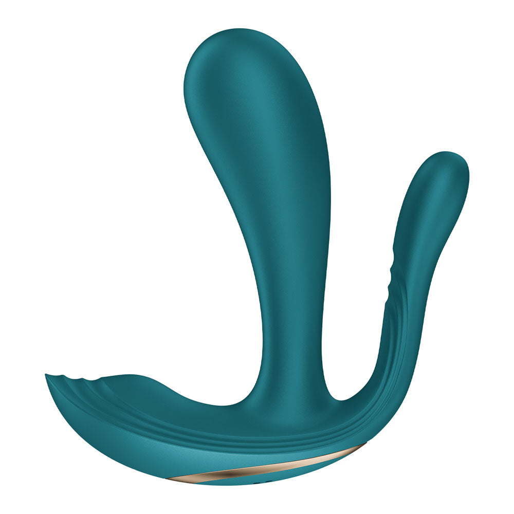 Satisfyer Top Secret + - Battery Series - Wearable G-Spot & Anal Vibrator - Green