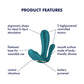 Satisfyer Top Secret + - Battery Series - Wearable G-Spot & Anal Vibrator - Green
