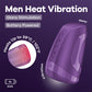 Satisfyer Men Heat Vibration Battery Series - Heating and Vibrating Masturbator - Purple