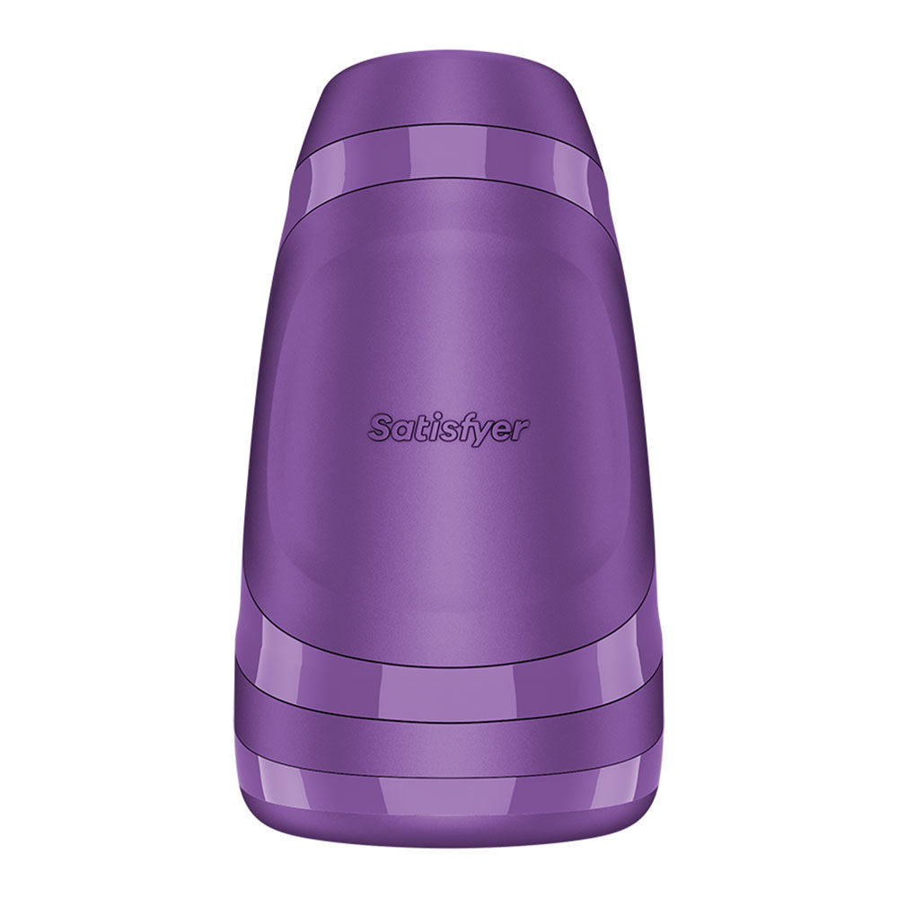 Satisfyer Men Heat Vibration Battery Series - Heating and Vibrating Masturbator - Purple