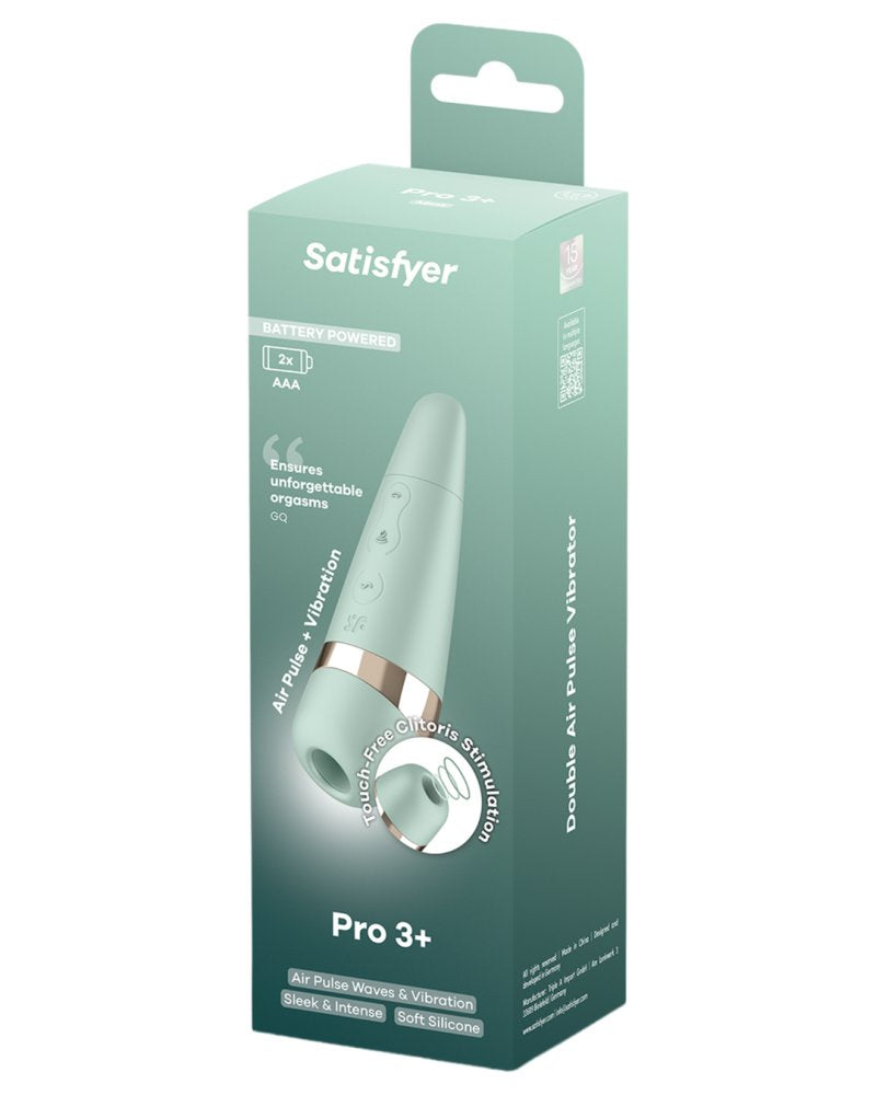 Satisfyer Pro 3+ Air Pulse Vibrator Battery Series Mint