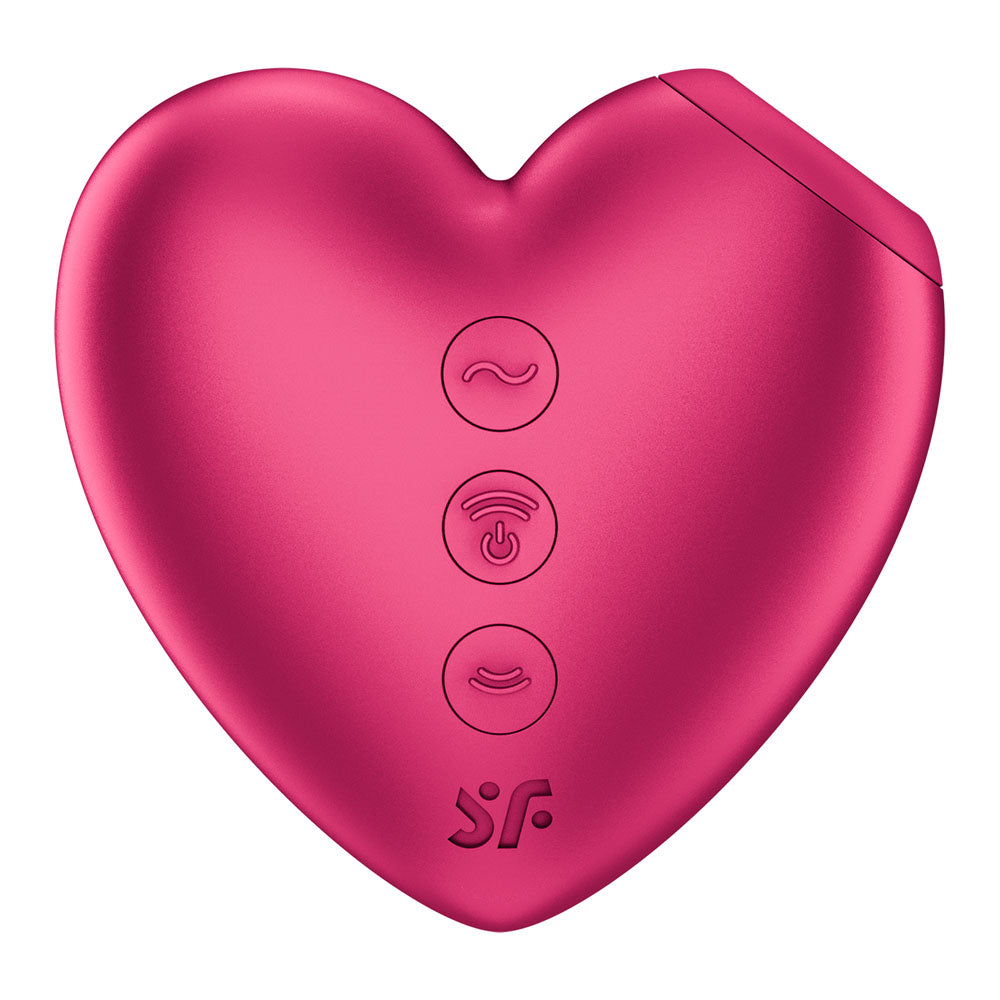 Satisfyer Cutie Heart - Battery - Air Pulsation Stimulator with Vibration - Pink