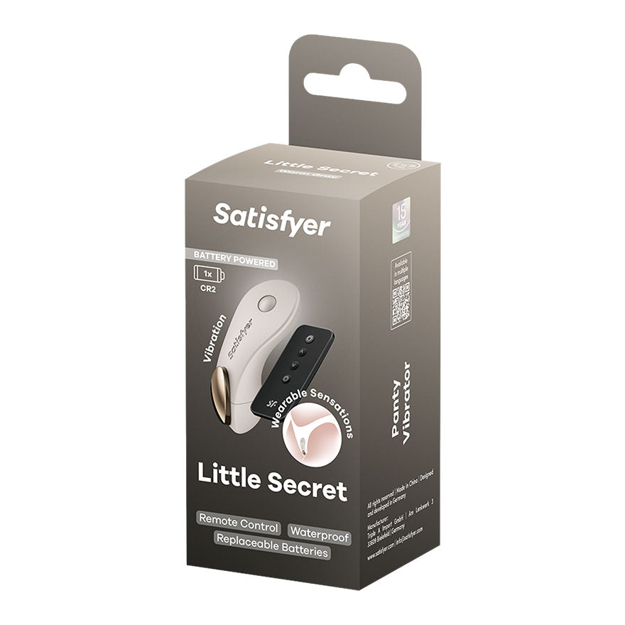 Satisfyer Little Secret - Battery Series - Panty Vibrator with Remote Beige