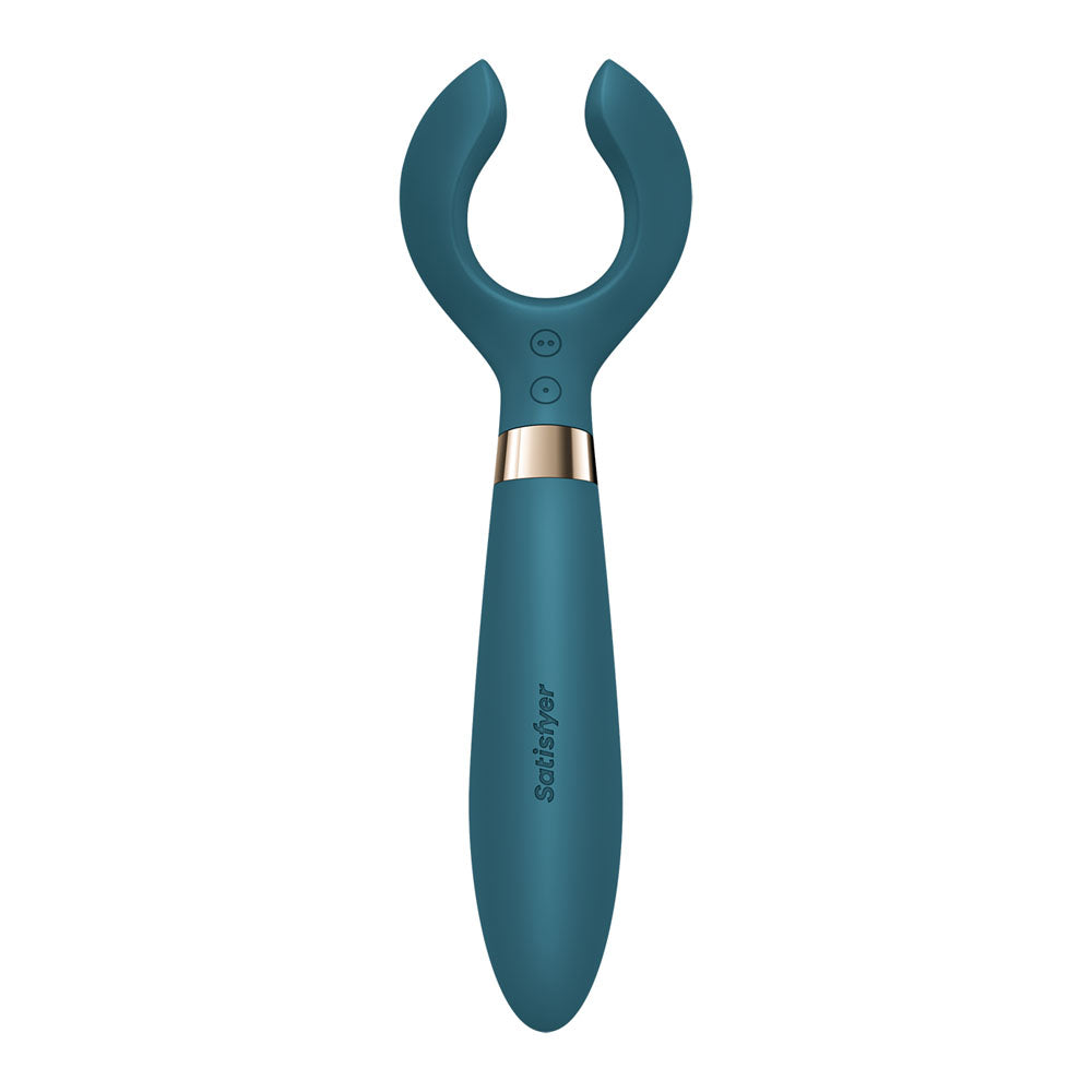 Satisfyer Endless Fun - Battery Series - Couples Rotating Head Vibrator - Green