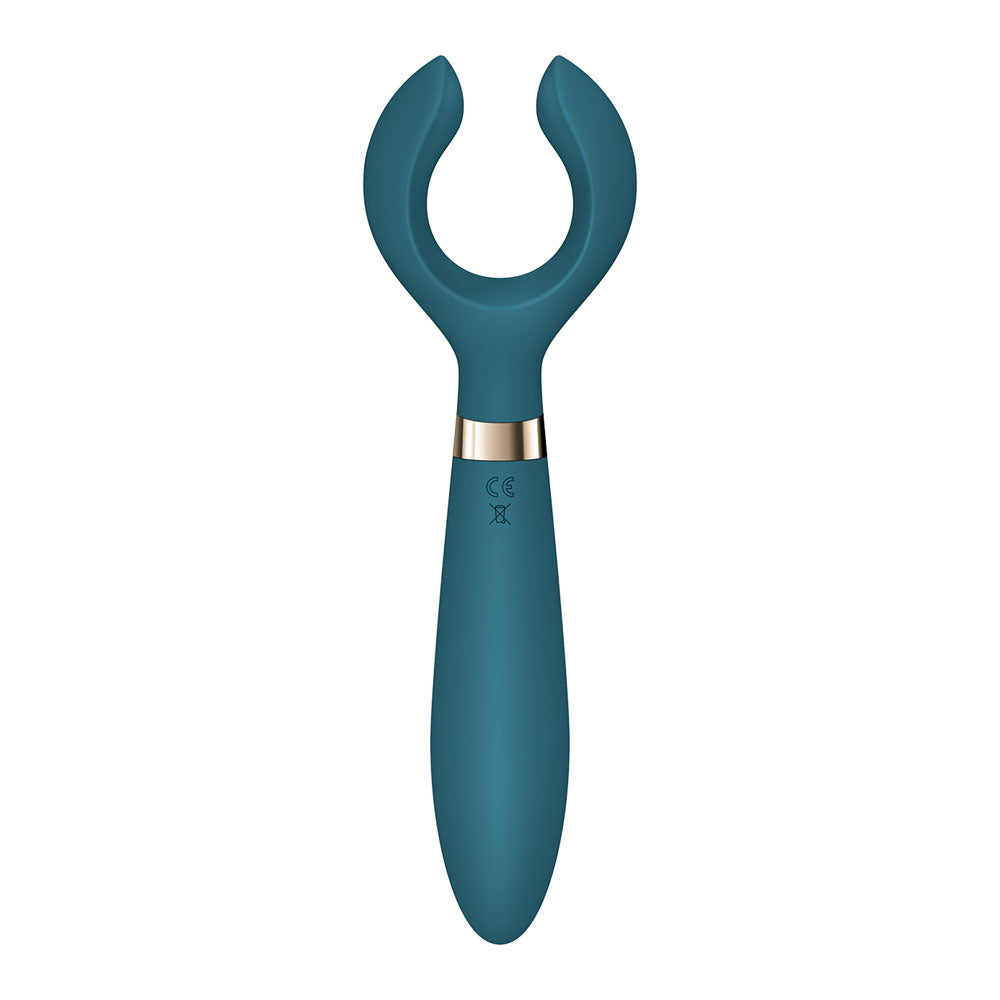 Satisfyer Endless Fun - Battery Series - Couples Rotating Head Vibrator - Green