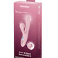Satisfyer Pro+ Air Pulse G-Spot Vibrator Battery Series Rosa