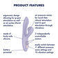 Satisfyer Pro+ Air Pulse G-Spot Vibrator Battery Series Lavender