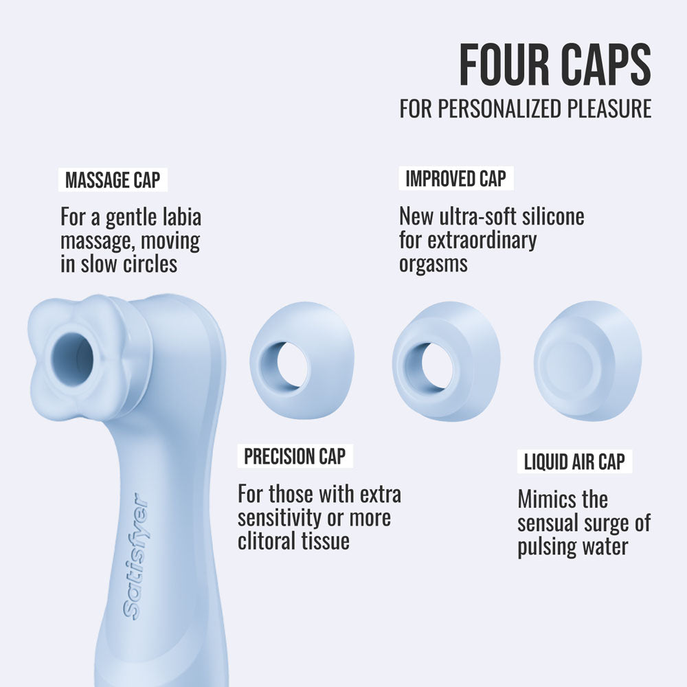 Satisfyer Pro 2 Generation 4 Clitoral Stimulator - Serene Blue (App)