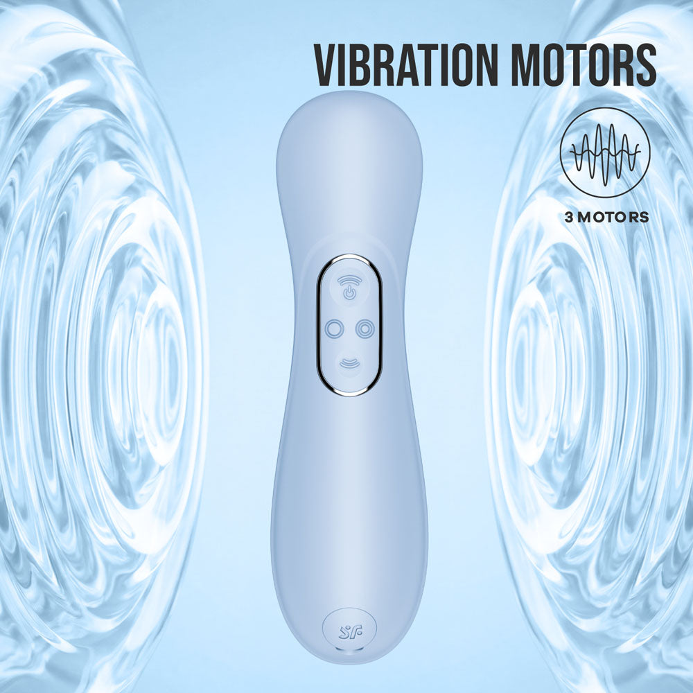 Satisfyer Pro 2 Generation 4 Clitoral Stimulator - Serene Blue (App)