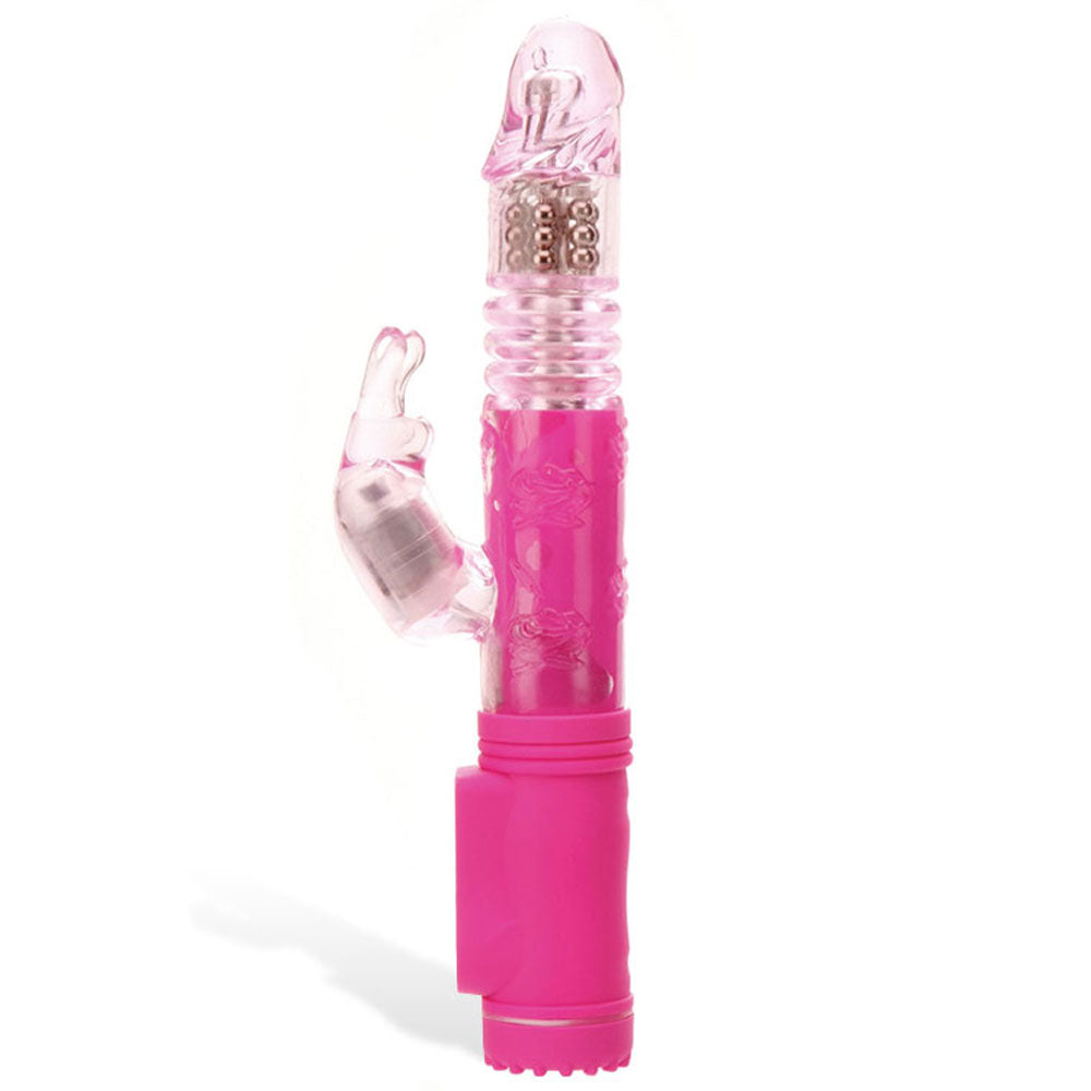 Adam & Eve Eve's First Thruster - Pink 24.75cm (9.75") Thrusting Rabbit Vibrator