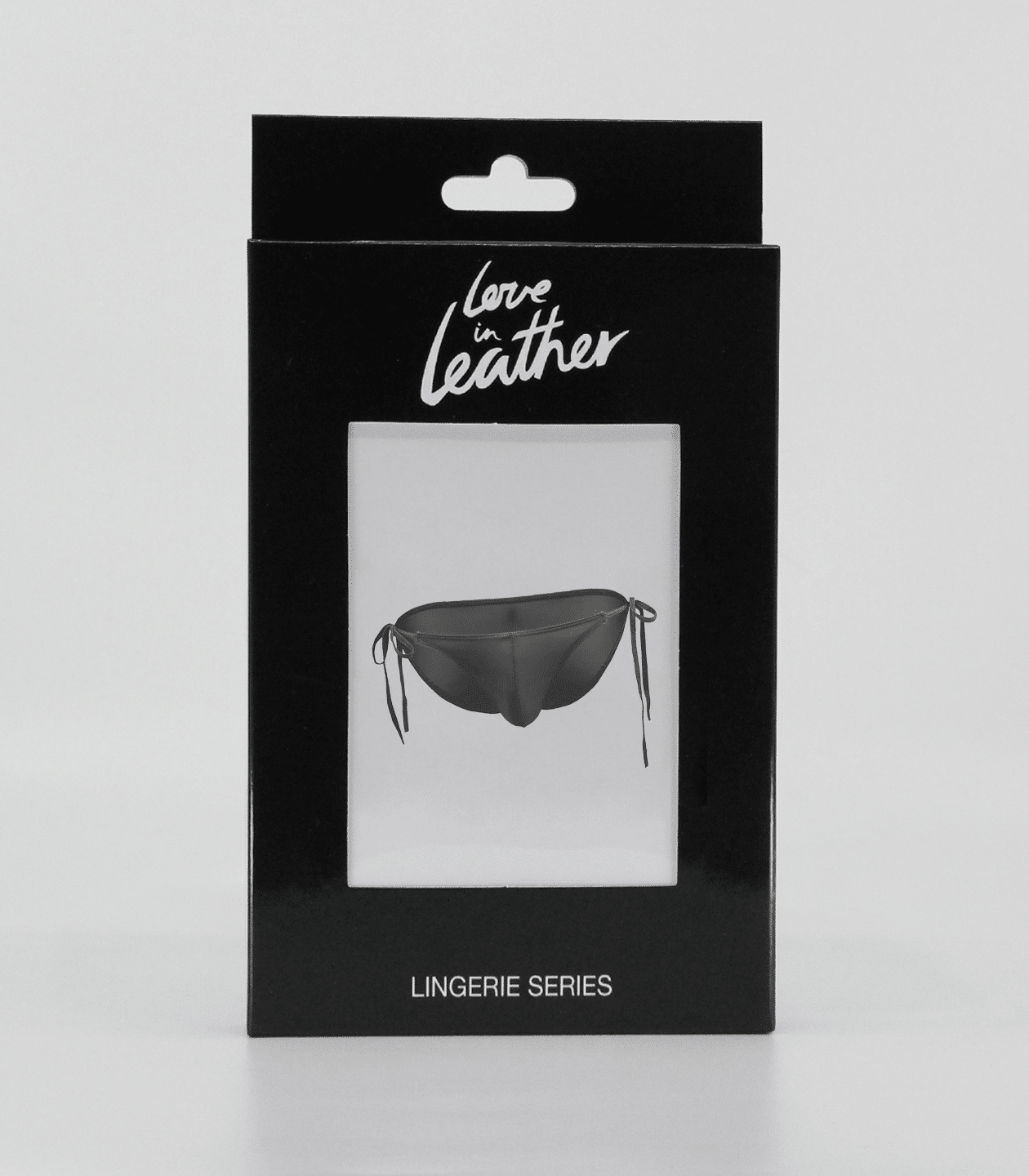 Love In Leather Mens Lycra Brief With Tie Sides One Size - MULTIPLE COLOURS