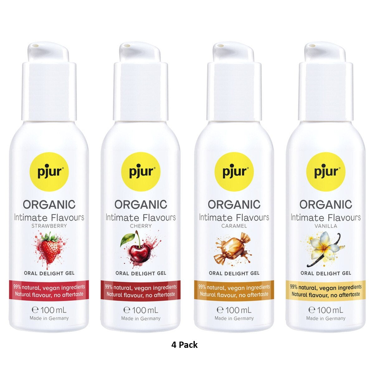Pjur Organic Oral Delight Gel 4x100ml - 4 Pack