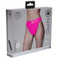 Shots Toys | OUCH! Vibrating Strap-on Panty Harness with Open Back - Pink - Size XS/S