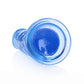 Shots Toys | REALROCK Crystal Clear 10" Straight Dildo No Balls - Blue