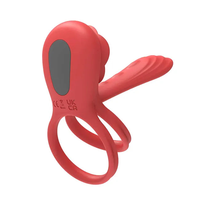 Adam & Eve VIBRATING ROSE GIRTH ENHANCER Vibrating Cock & Ball Rings