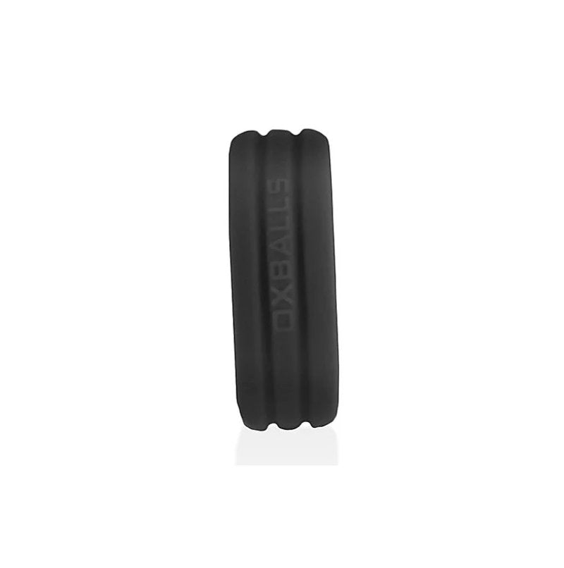 Hunkyjunk Roto Grooved Gripper-ribbed Cockring Black Fog