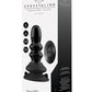 Shots Toys | Ribbly - Glass Vibrator With Suction Cup and Remote - Black