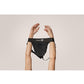 Shots Toys | OUCH! Vibrating Strap-on Panty Harness with Open Back - Black - Size XL/XXL