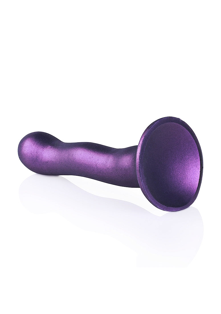 Shots Toys | OUCH! Ultra Soft Curvy G-Spot Dildo - 7" / 17 cm - Metallic Purple