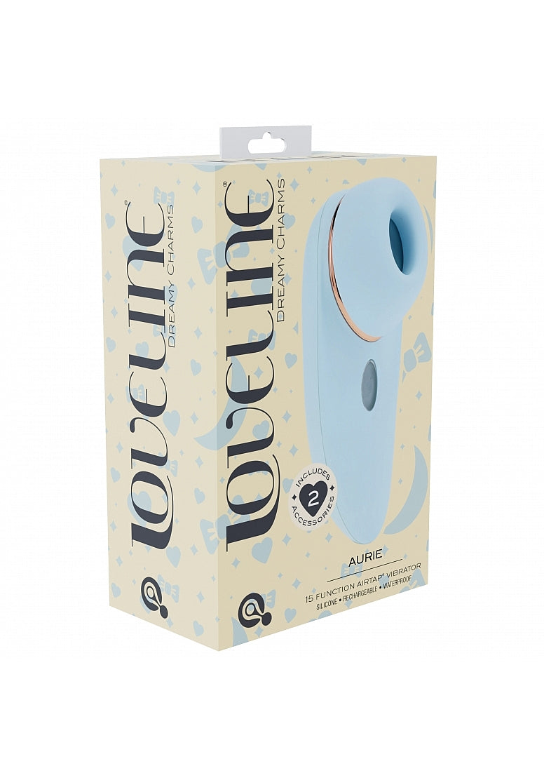Shots Toys | LOVELINE Aurie - AirTapTech Tapping and Sucking Vibrator - Blue