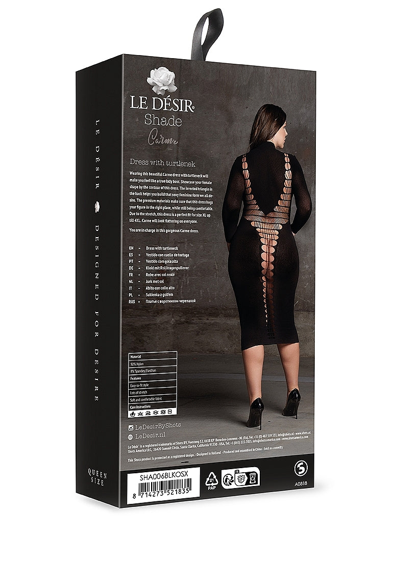 Le Desir Shade - Shade - Carme XI - Dress with Turtleneck Black Size OSX