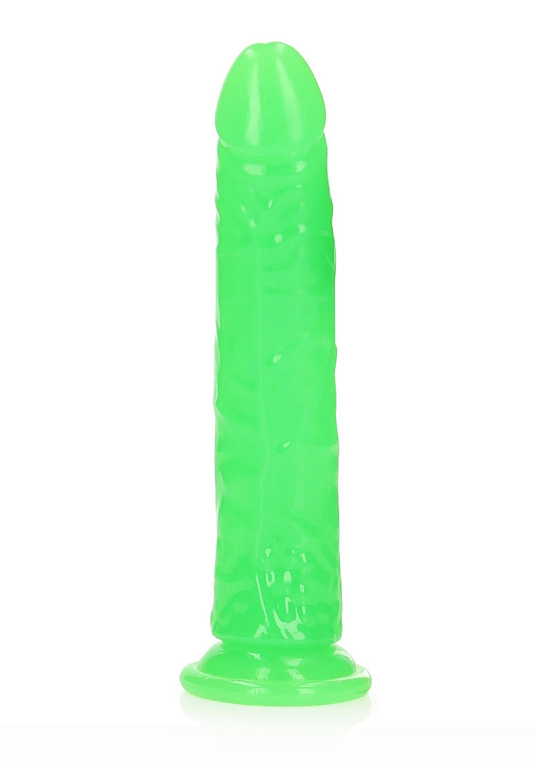 Shots Toys | REALROCK 25cm Slim Glow in the Dark Neon - Green (9") Dildo Dong