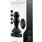 Shots Toys | Rimly - Glass Vibrator With Suction Cup and Remote - Black
