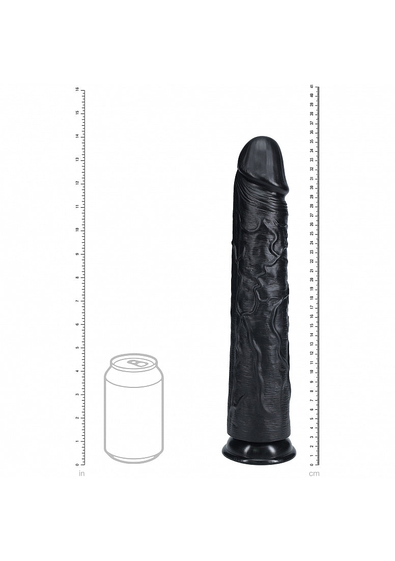 Shots Toys | REALROCK - Realistic Extra Long Dildo no Balls 14" / 35.5cm - Black
