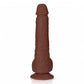 Shots Toys | REALROCK Straight Realistic Dildo with Balls - Brown 18cm (7") Dong