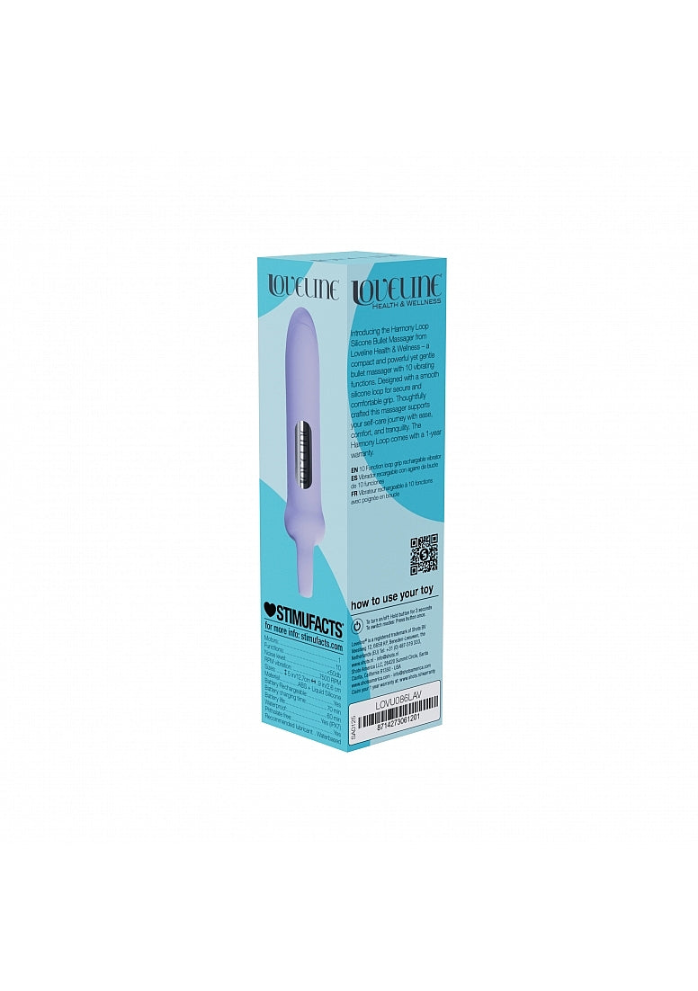 Shots Toys | LOVELINE Harmony Loop Grip - Bullet Massager Vibrator - Lavender
